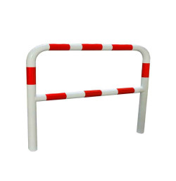 Barrière de protection acier Ø60 mm à sceller  jaune/noir | IDEQUIP