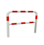 Barrière de protection acier Ø60 mm à sceller  jaune/noir | IDEQUIP
