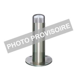 Borne de protection inox Ø100 mm – Hauteur 400 mm – Fixation au sol