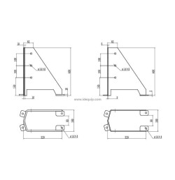 Sabot de protection pour échelle de rack Acier 5 mm – H400 mm