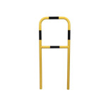 Barrière de protection acier Ø60 mm à sceller  jaune/noir | IDEQUIP