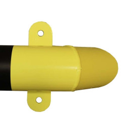 Lisse de butée de protection VISO PARK1200NJ en acier Sécurité racks & portes