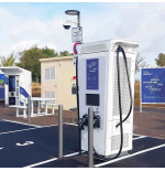 Poteau de protection acier galvanisé gris RAL 7016 Ø76 mm Hauteur 900 mm