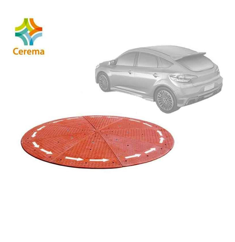 Giratoire modulaire 3 m en caoutchouc – 8 éléments