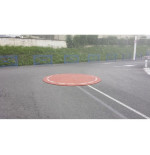 Giratoire modulaire 3 m en caoutchouc – 8 éléments