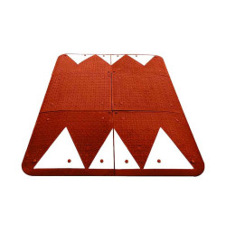 Coussin berlinois 6 éléments 2,25 ou 3 m Réducteur de vitesse caoutchouc