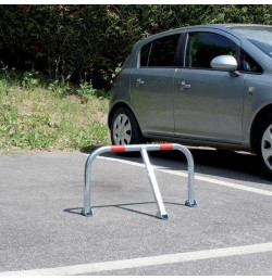 Barrière de Parking Rabattable Ø38 mm en Acier Zingué