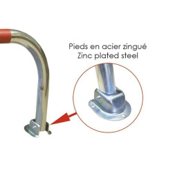 Arceau de parking professionnel Ø60 mm  Acier galvanisé serrure euro