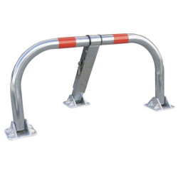 Arceau de parking galvanisé ø60mm pieds fonte