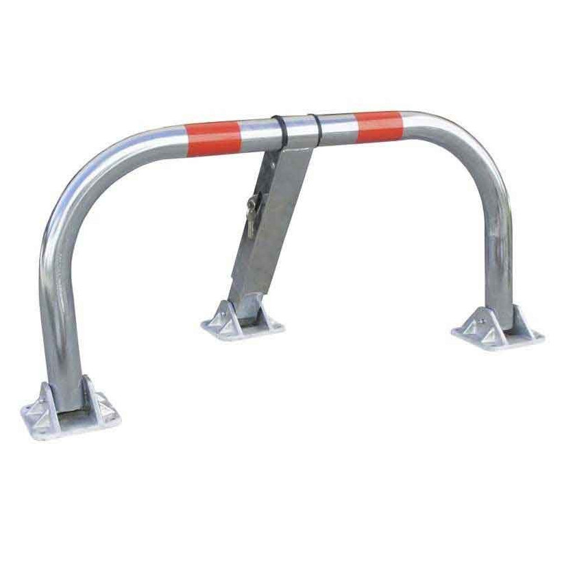 Arceau de parking galvanisé ø60mm pieds fonte Arceau de parking galvanisé ø60mm pieds fonte