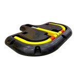 Arceau de parking Ø60 mm avec base caoutchouc et réflecteurs