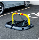 Arceau de parking Ø60 mm avec base caoutchouc et réflecteurs