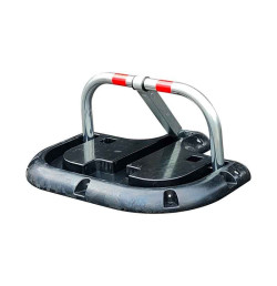 Arceau de parking galvanisé ø60mm avec base enrobé