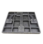 Arceau de parking encastrable Ø60 mm Base rigide en caoutchouc