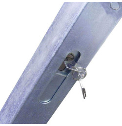 Arceau de parking encastrable Ø60 mm Base rigide en caoutchouc