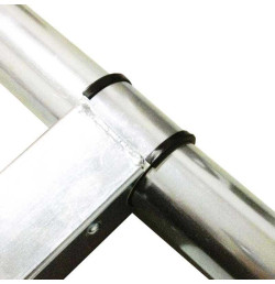 Arceau de parking encastrable Ø60 mm Base rigide en caoutchouc