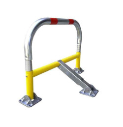 Arceau de parking industriel STOPCRASH Ø60 mm – Anti-choc à ressorts