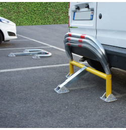 Arceau de parking industriel STOPCRASH Ø60 mm Anti-choc à ressorts