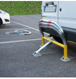 Arceau de parking industriel STOPCRASH Ø60 mm Anti-choc à ressorts