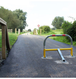 Arceau de parking industriel STOPCRASH Ø60 mm Anti-choc à ressorts