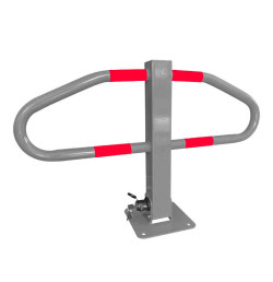 Barrière rabattable de parking avec pied central