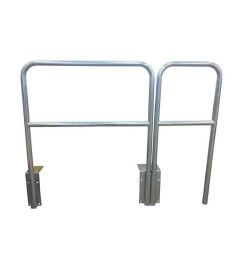 Barrière de protection galvanisée Ø60 mm à sceller