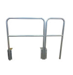 Barrière de protection galvanisée Ø60 mm à sceller