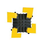 Passe câble caoutchouc | 3 x ø65mm