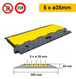 Passe-câble 5 canaux Ø35 mm CP1002 – Caoutchouc, 20 tonnes