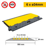 Passe câble caoutchouc | 6 x ø34mm