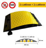 Passe câble poids lourds | 4 x ø60/90mm