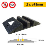 Protège-câbles CPO750 VISO Ø75 à 120 mm – 100 % caoutchouc