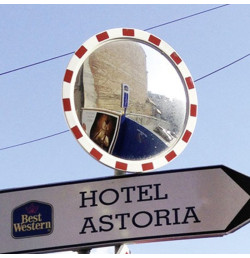 Miroir de sécurité 2 directions – Polycarbonate Ø450 à 800 mm