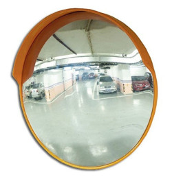 Miroir convexe avec visière anti-pluie