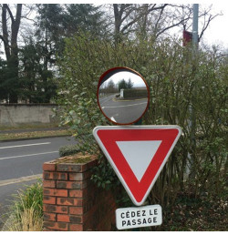 Miroir routier convexe Ø45 à 80 cm – Polycarbonate