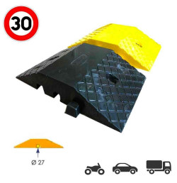 Ralentisseur modulable trapézoïdal – Caoutchouc, 40 tonnes