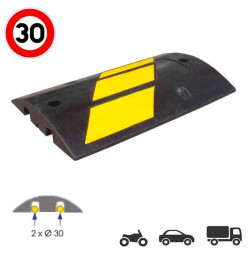 Ralentisseur 25 km/h – Modulable, caoutchouc vulcanisé, 40 tonnes