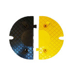 Lot de 2 embouts ralentisseur noir/jaune – Caoutchouc vulcanisé, 40T