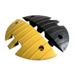 Lot de 2 embouts noir et jaune pour ralentisseur poids lourds 70 mm