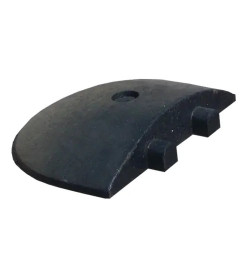 Embout noir pour ralentisseur monobloc – 55/75 mm,