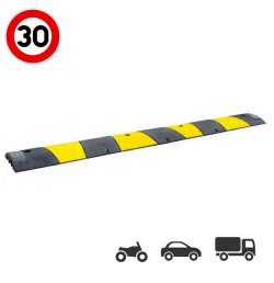 Ralentisseur monobloc 1,83 m – Caoutchouc recyclé, 55 mm