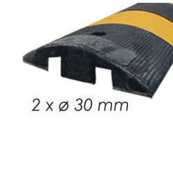 Ralentisseur monobloc 1,83 m – Caoutchouc recyclé, 55 mm