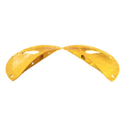 Lot de 2 embouts jaunes pour ralentisseur acier – 48 mm, 40 tonnes