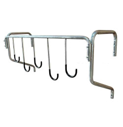 Support mural VELO5W VISO 5 vélos Arceau acier zingué, crochets PVC