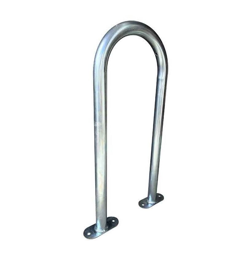 Arceau à vélos galvanisé à platine ø40mm Arceau à vélos galvanisé à platine ø40mm