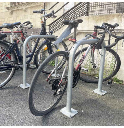 Arceau vélo galvanisé VELO755GAL VISO en U inversé 750x750 mm, tube Ø50 mm