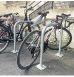 Arceau vélo galvanisé VELO755GAL VISO en U inversé 750x750 mm, tube Ø50 mm