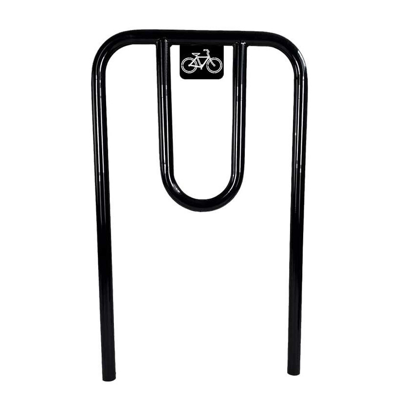 Épingle à vélos à sceller – Acier peint epoxy, 2 places, Ø40 mm Épingle à vélos à sceller – Acier peint epoxy, 2 places, Ø40 mm