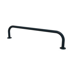 Support sol vélo cargo – Acier galvanisé peint noir, 1200 mm, Ø50mm
