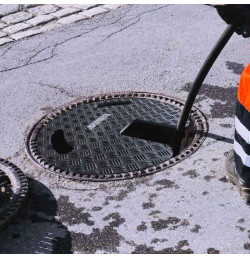 Plaque obturateur provisoire pour regard d'égout | ø600-800mm